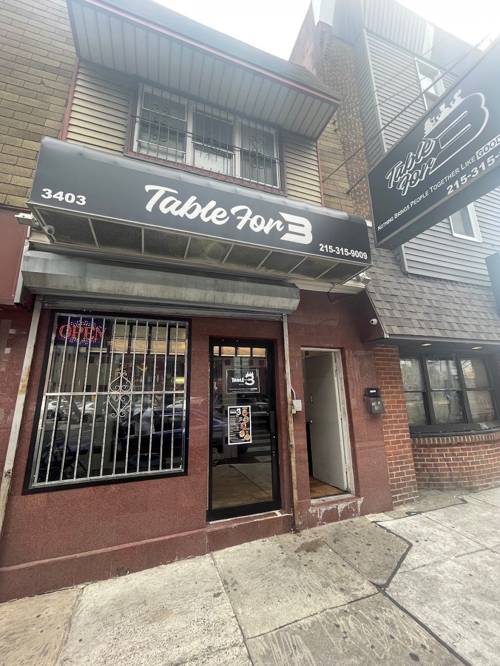 Table for 3 | meal takeaway | 3403 Kensington Ave, Philadelphia, PA 19134, USA | 2674579047 OR +1 267-457-9047
