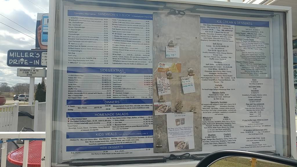 Millers Drive-In | meal takeaway | 1345 E Main St, Bellevue, OH 44811, USA | 4194837020 OR +1 419-483-7020