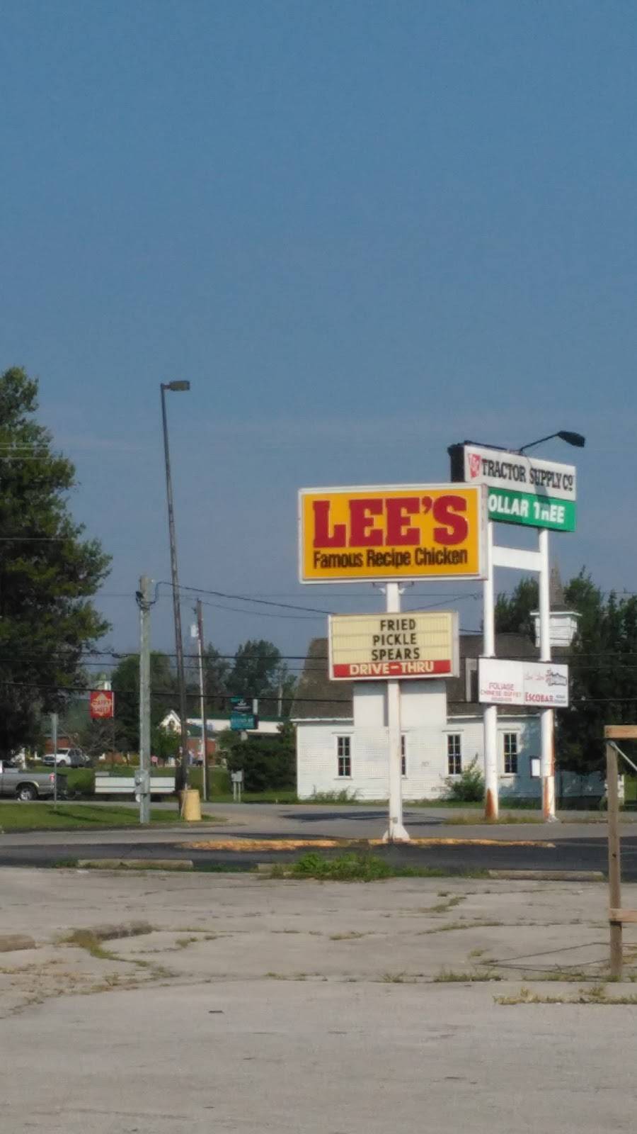 Lees Famous Recipe Chicken | restaurant | West Park Shopping Center, W Broadway St #101, Lawrenceburg, KY 40342, USA | 5028390005 OR +1 502-839-0005