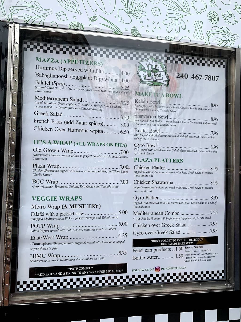 Pita On The plaza | restaurant | 3 Bethesda Metro Center, Bethesda, MD 20814, USA | 2404677807 OR +1 240-467-7807