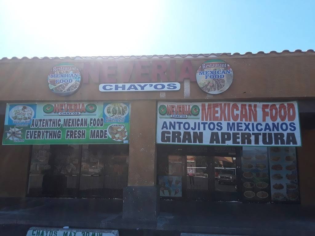 Neveria Chayos | restaurant | 9413 N Cave Creek Rd, Phoenix, AZ 85020, USA | 6232664380 OR +1 623-266-4380