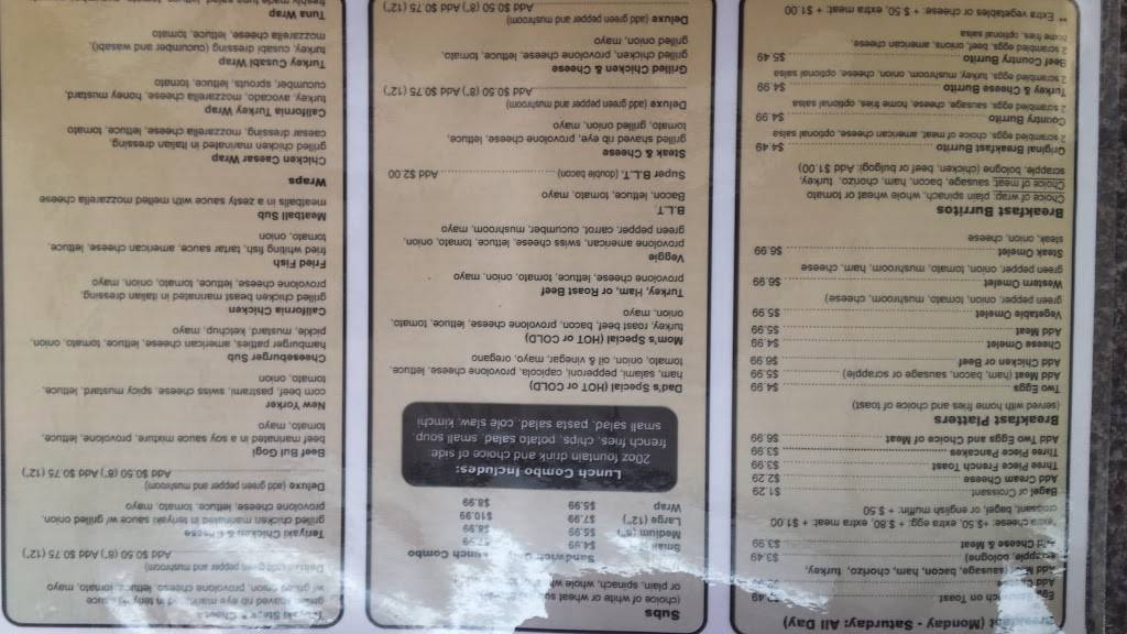 My Deli | restaurant | 521 Broadway St, Quantico, VA 22134, USA | 7036406351 OR +1 703-640-6351