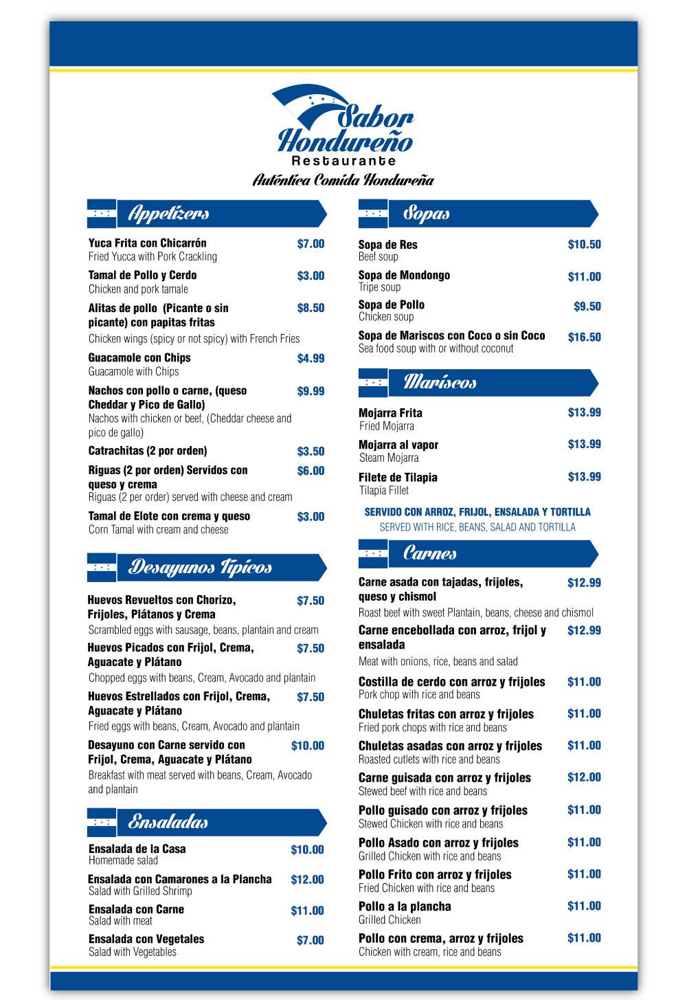 Sabor Hondureño | restaurant | 87 N Main St, Norwalk, CT 06854, USA | 2039391501 OR +1 203-939-1501