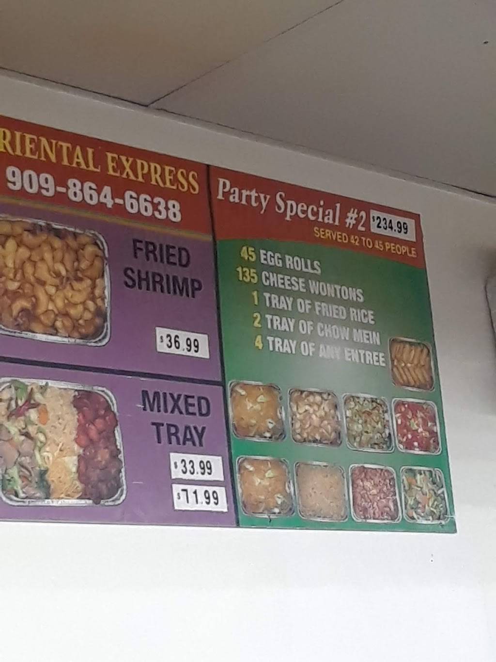 Oriental Express | restaurant | 26529 Highland Ave, Highland, CA 92346, USA | 9098646638 OR +1 909-864-6638