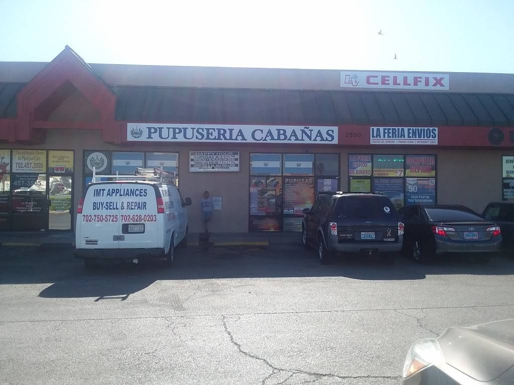 Restaurant & Pupuseria Cabana | restaurant | 2520 S Eastern Ave # 3, Las Vegas, NV 89169, USA | 7022074442 OR +1 702-207-4442