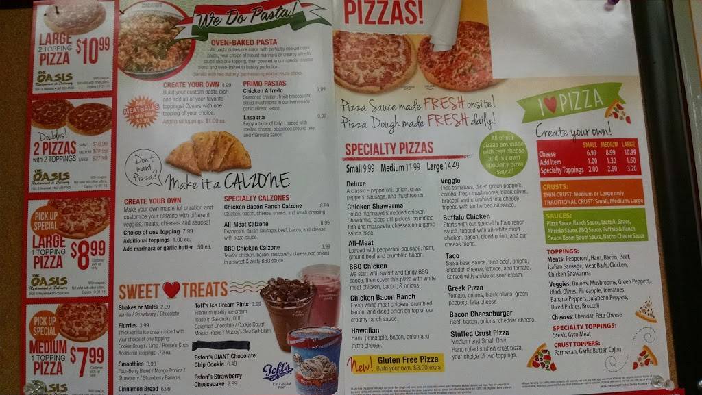 The Oasis Restaurant and Delivery | restaurant | 2531 S Reynolds Rd, Toledo, OH 43614, USA | 5672253663 OR +1 567-225-3663