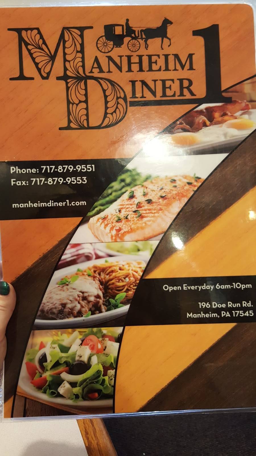 Manheim 1 Diner | restaurant | 196 Doe Run Rd, Manheim, PA 17545, USA | 7178799551 OR +1 717-879-9551