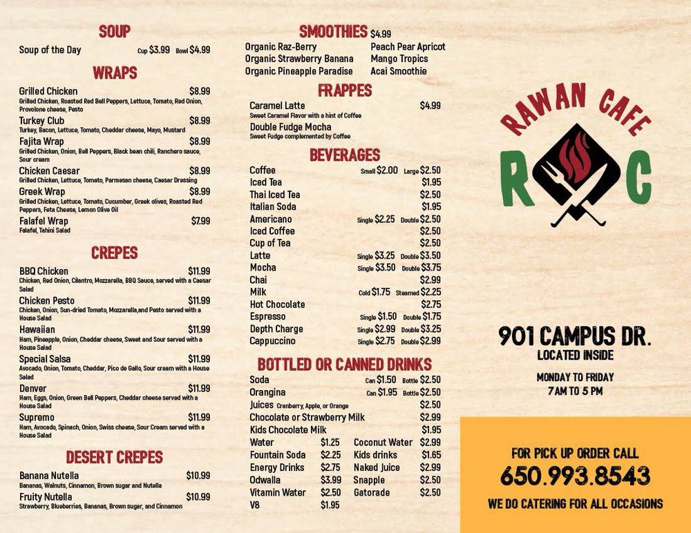 Rawan Cafe | restaurant | 901 Campus Dr #107, Daly City, CA 94015, USA | 6509938543 OR +1 650-993-8543