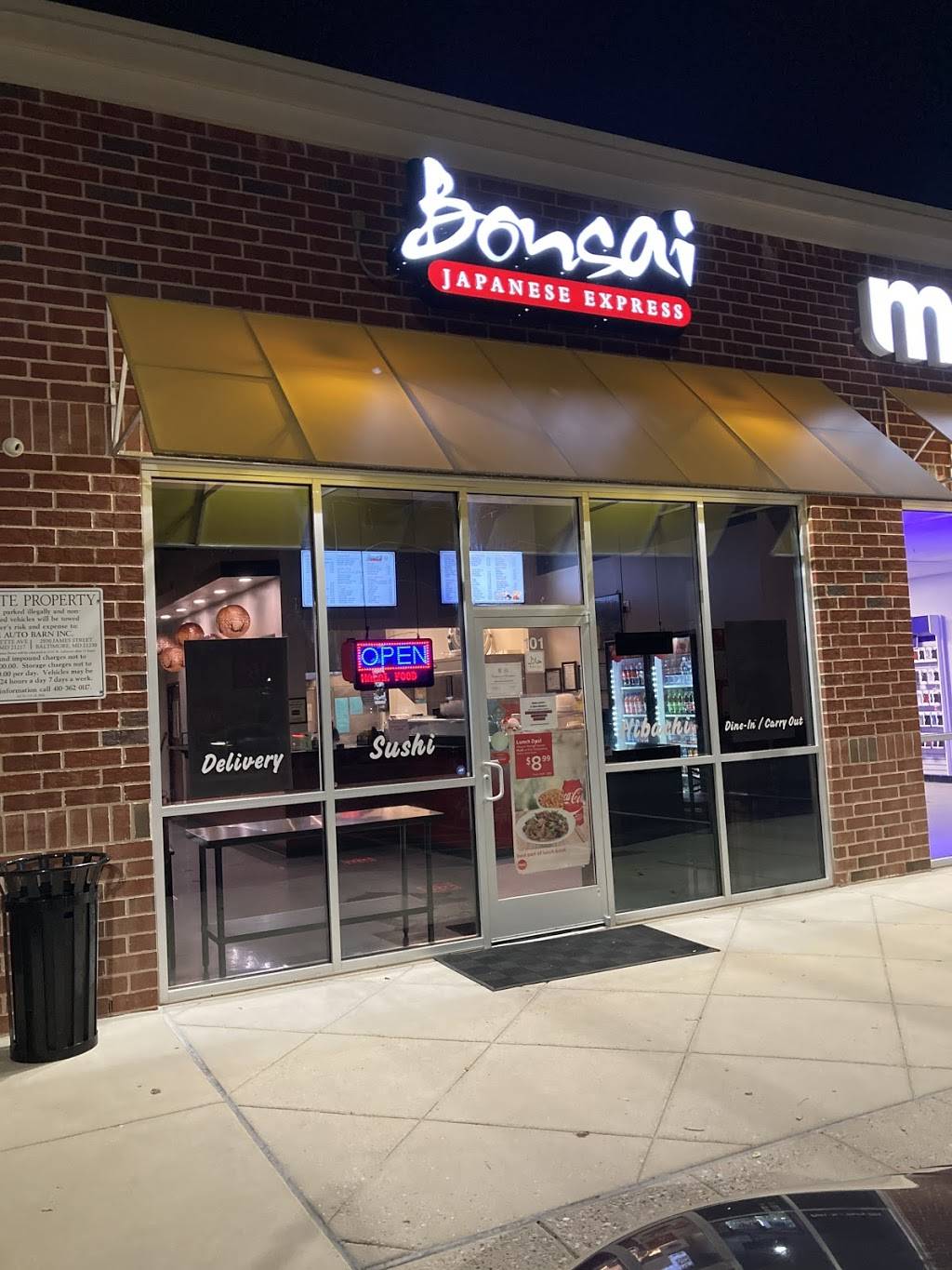 Bonsai Japanese Express Hibachi and Sushi | restaurant | 2835 Rolling Rd. #101, Windsor Mill, MD 21244, USA | 4432003896 OR +1 443-200-3896