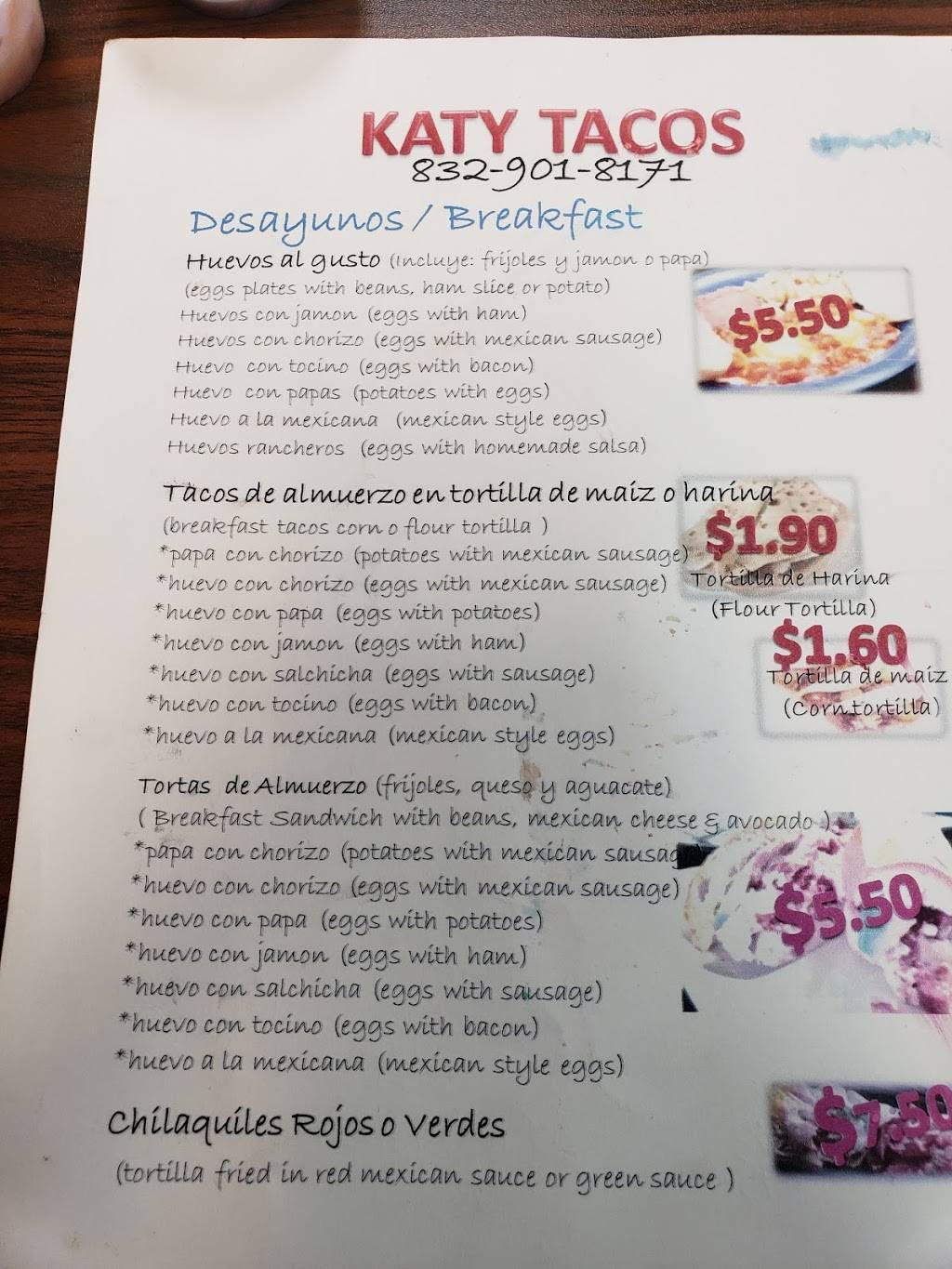 Katy Tacos | restaurant | 975 S Mason Rd, Katy, TX 77450, USA | 8329018171 OR +1 832-901-8171