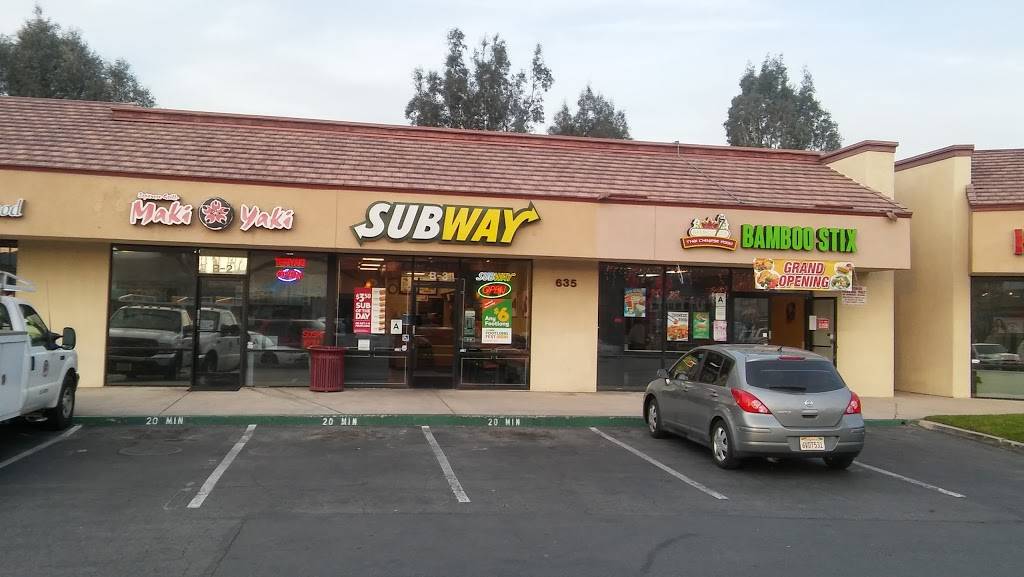 Subway Restaurants | restaurant | 635 N Main St Suite B3, Corona, CA 92880, USA | 9512724224 OR +1 951-272-4224