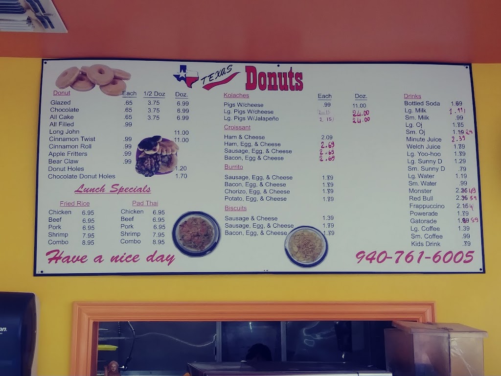 Texas Donuts | bakery | 4226 Old Jacksboro Hwy, Wichita Falls, TX 76302, USA | 9407616005 OR +1 940-761-6005