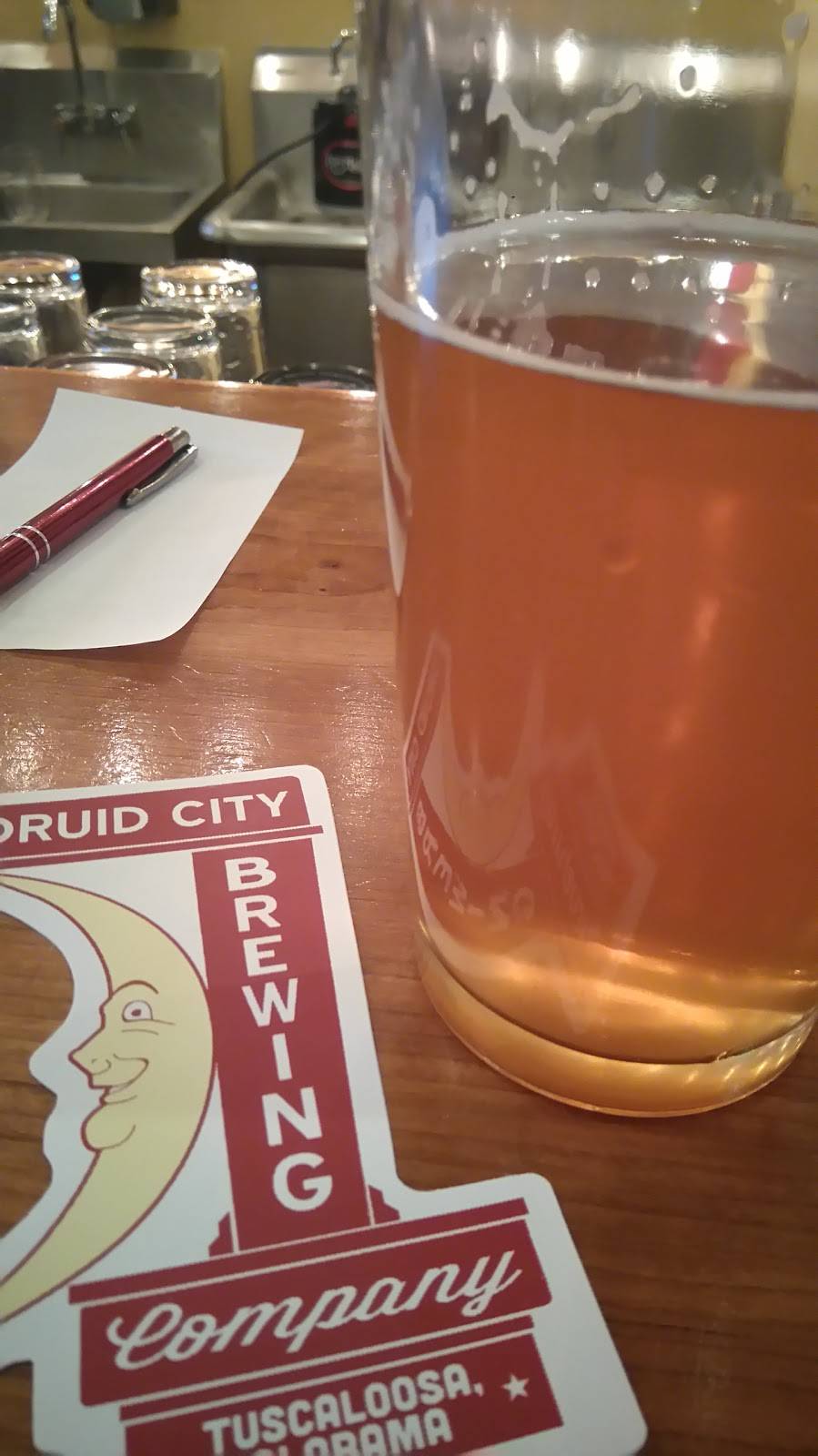 Druid City Brewing Company Taproom | restaurant | 607 14th St, Tuscaloosa, AL 35401, USA | 2053420051 OR +1 205-342-0051