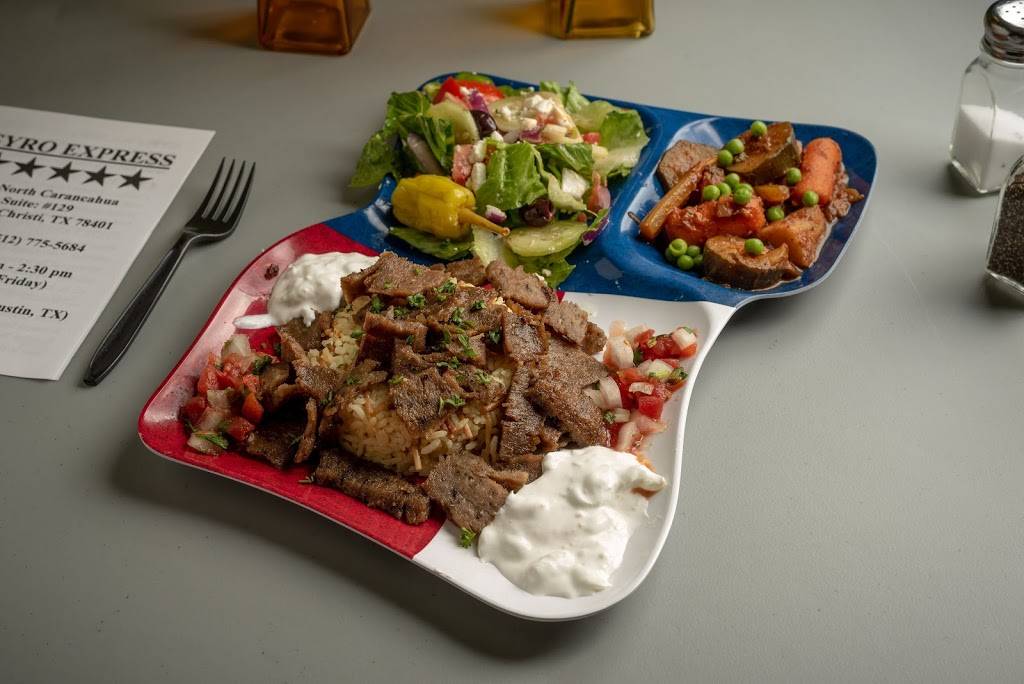 GYRO EXPRESS | restaurant | 711 N Carancahua St #129, Corpus Christi, TX 78401, USA | 5127755684 OR +1 512-775-5684