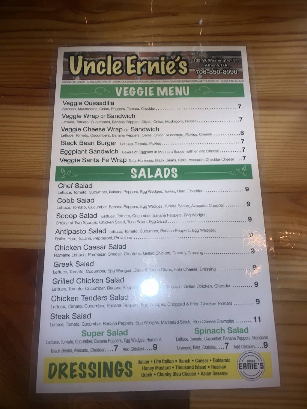 Uncle Ernies Pub N Grub | restaurant | 235 W Washington St, Athens, GA 30601, USA | 7068508990 OR +1 706-850-8990