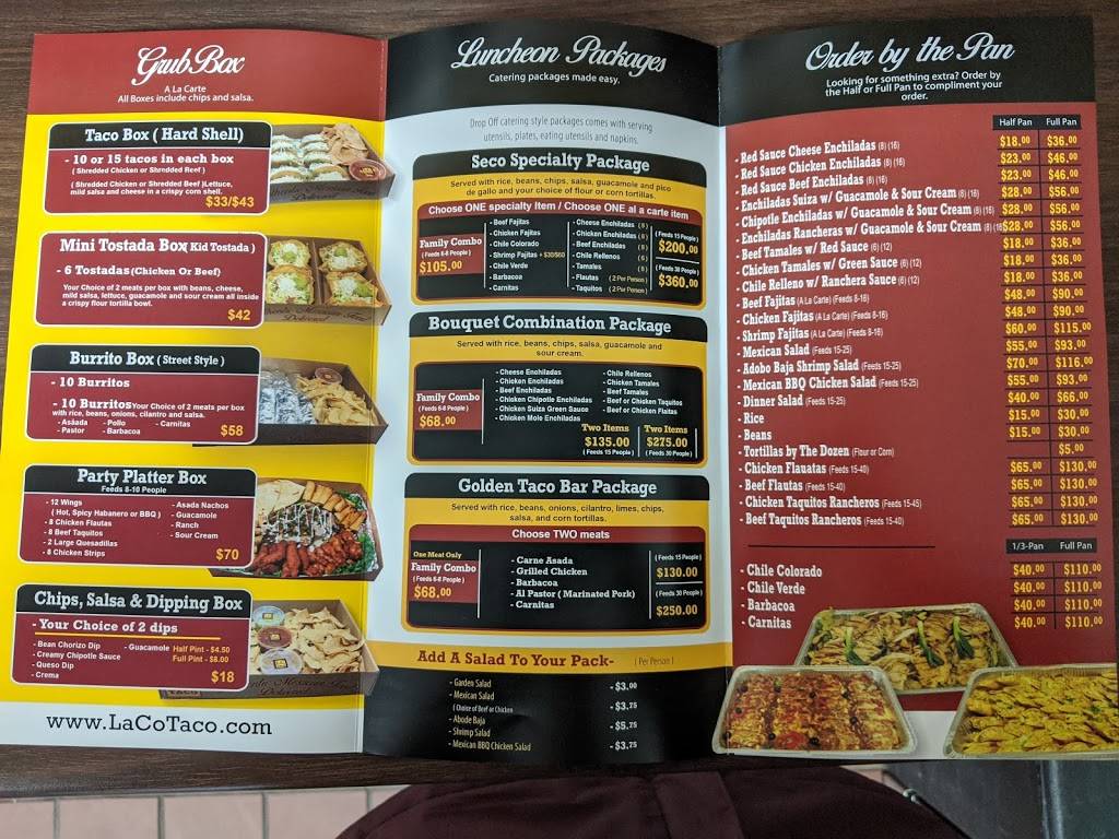 Laco Taco | restaurant | 28910 Ave Penn, Valencia, CA 91355, USA | 6617754800 OR +1 661-775-4800