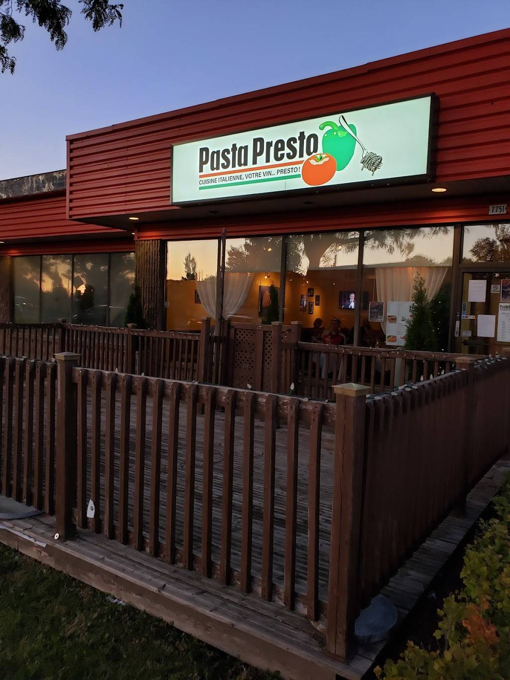 Restaurant Pasta Presto | restaurant | 7751 Boulevard Roi-René, Anjou, QC H1K 3G9, Canada | 5143528662 OR +1 514-352-8662