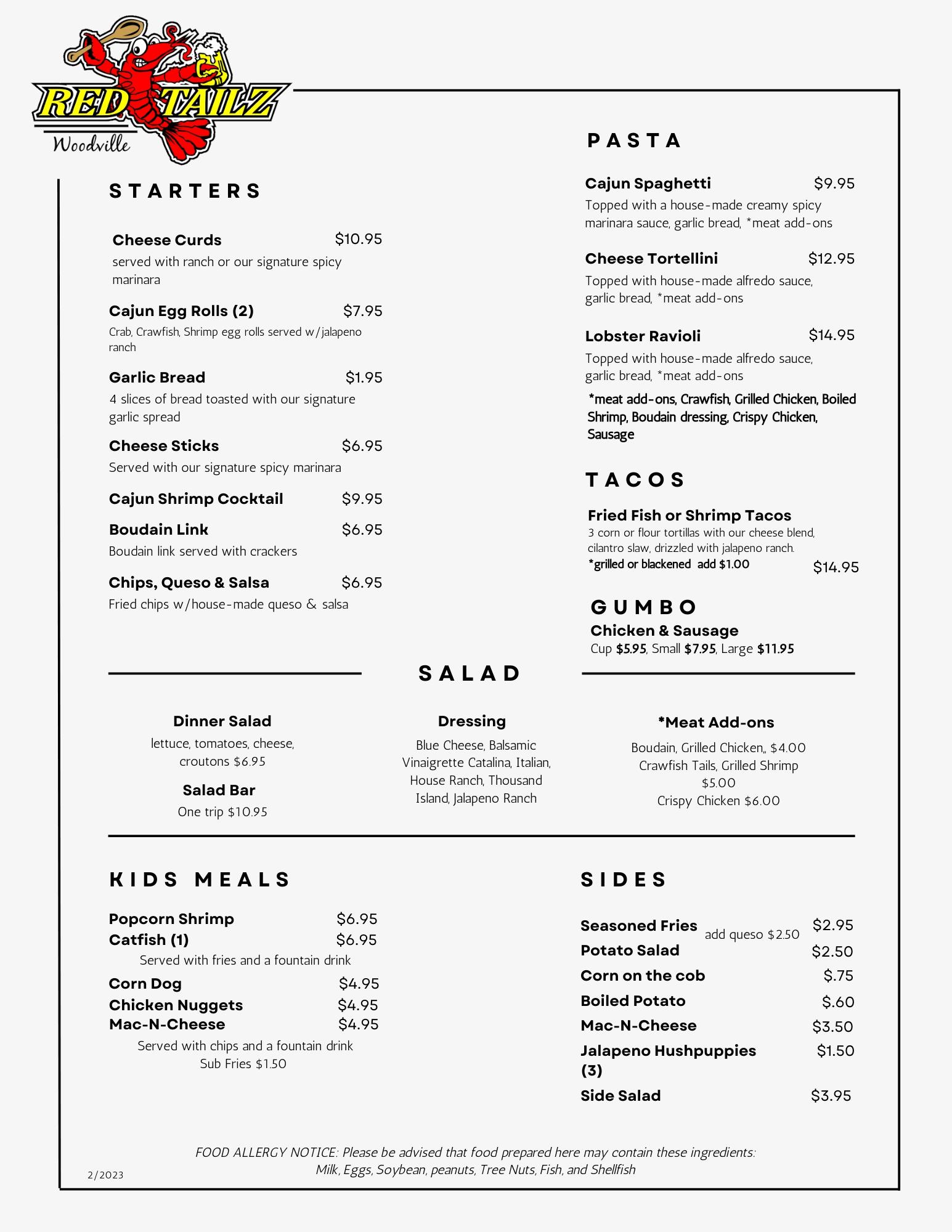 Red Tailz Woodville | restaurant | 307 N Magnolia St, Woodville, TX 75979, United States | 4092240627 OR +1 409-224-0627