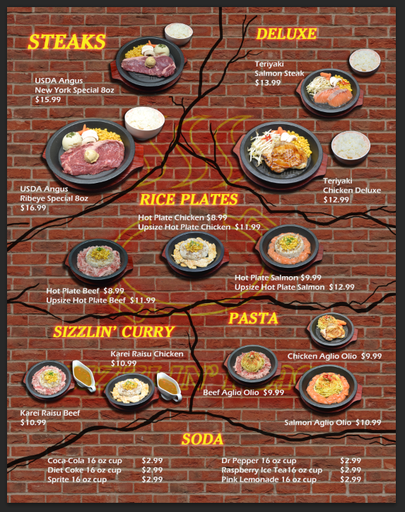 Sizzlin Place | restaurant | 8443 Haven Ave, Rancho Cucamonga, CA 91730, USA | 9095273085 OR +1 909-527-3085