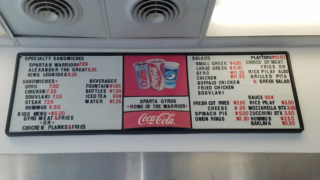 Sparta Gyros | restaurant | 5843 Brownsville Rd, Pittsburgh, PA 15236, USA | 4126534663 OR +1 412-653-4663