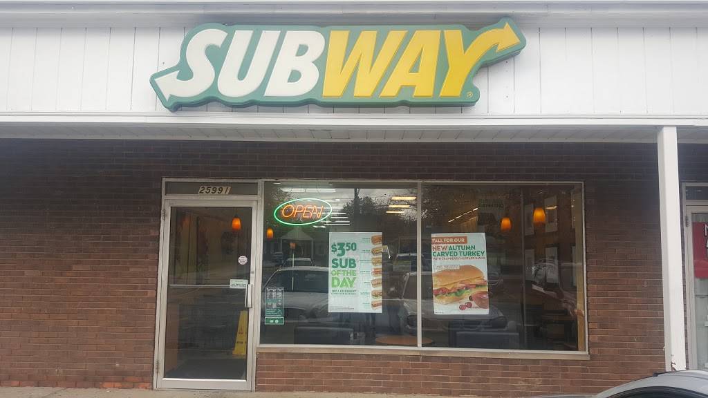 Subway | restaurant | 25991 Highland Rd, Richmond Heights, OH 44143, USA | 2164041405 OR +1 216-404-1405