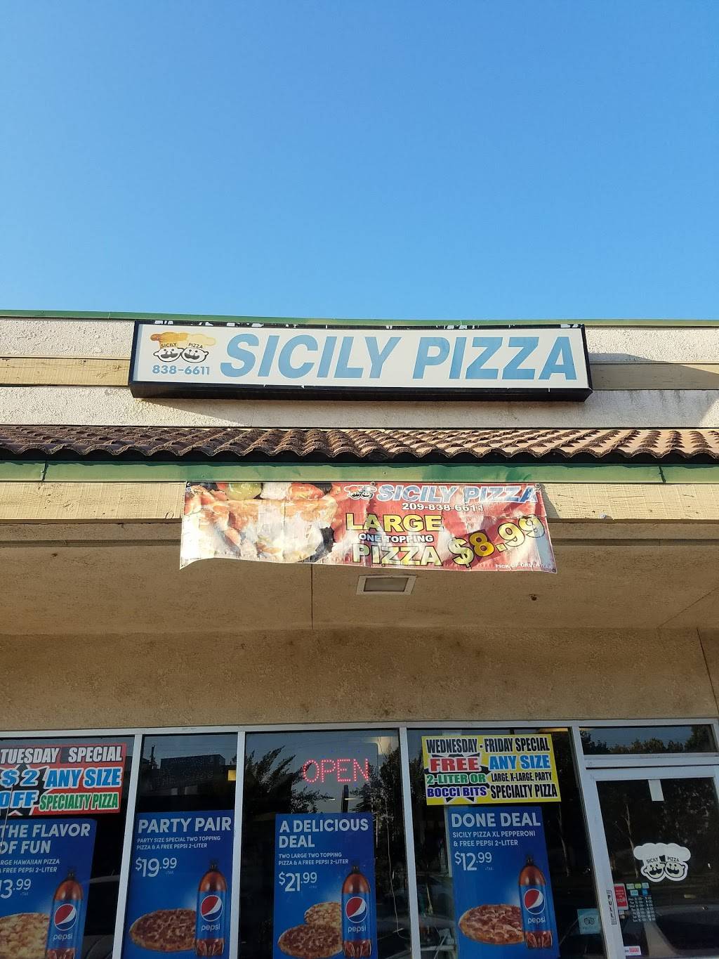 Sicily Pizza | restaurant | 1205 Plaza Ave, Escalon, CA 95320, USA | 2098386611 OR +1 209-838-6611