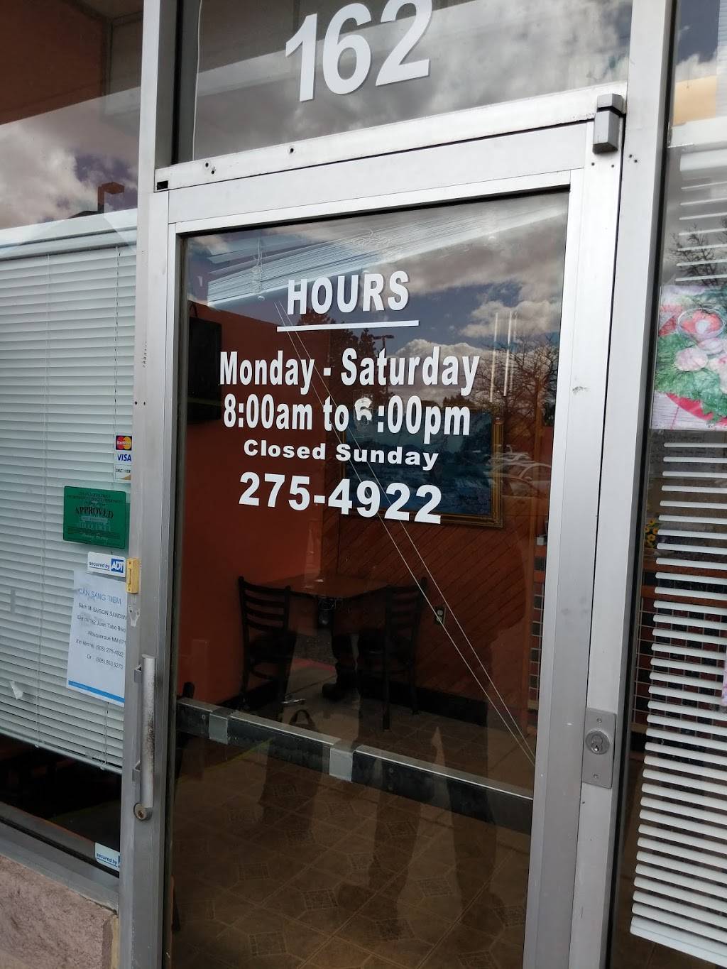 Saigon Sandwich | restaurant | 162 Juan Tabo Blvd NE, Albuquerque, NM 87123, USA | 5052754922 OR +1 505-275-4922