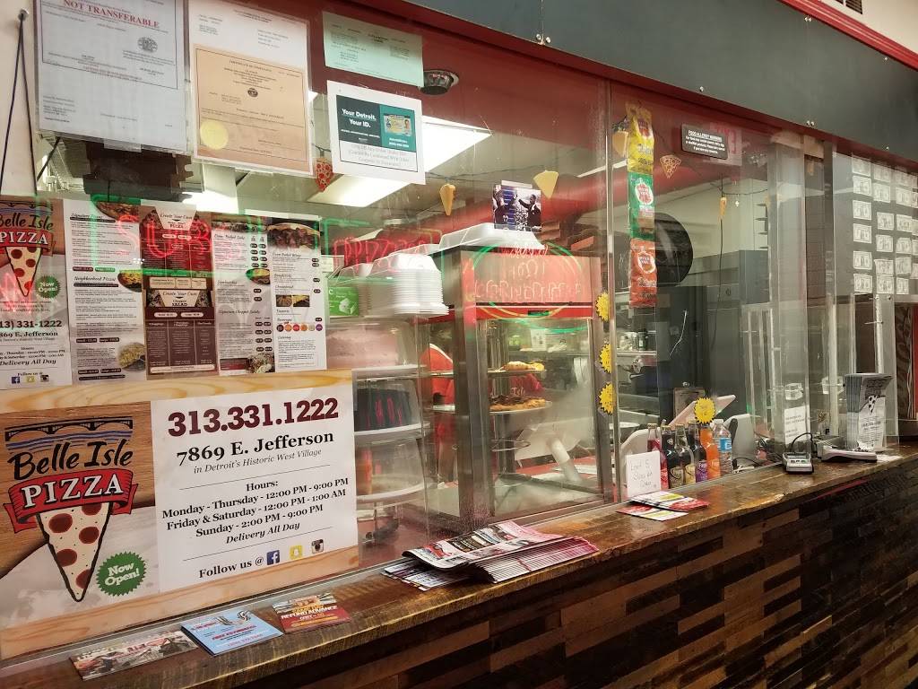 Belle Isle Pizza | meal delivery | 7869 E Jefferson Ave, Detroit, MI 48214, USA | 3133311222 OR +1 313-331-1222