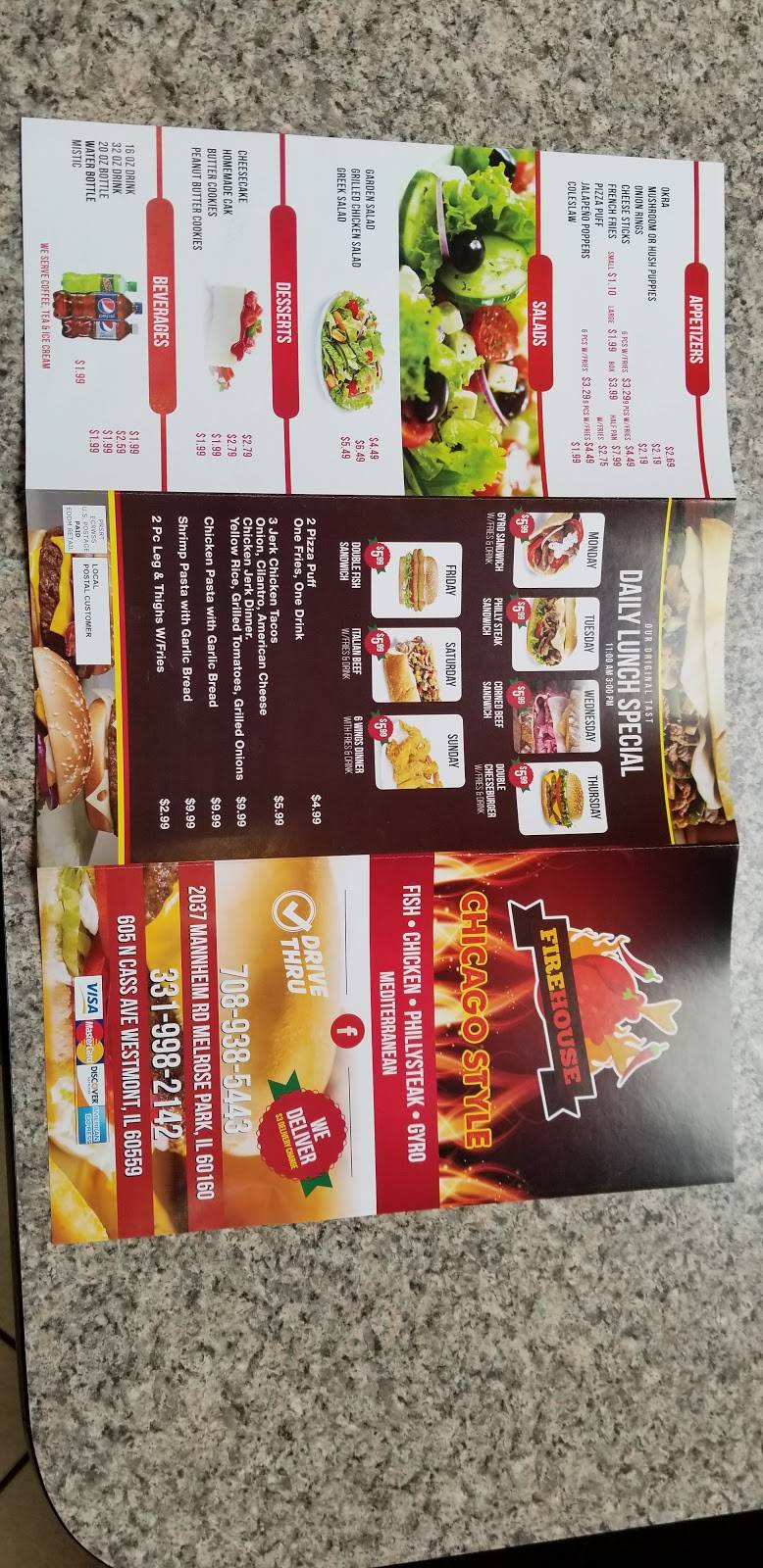 Firehouse Chicago Style | restaurant | 605 N Cass Ave, Westmont, IL 60559, USA | 7088351873 OR +1 708-835-1873