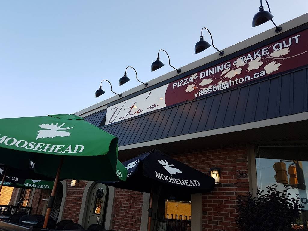 Vitos Pizzeria Restaurant & Dining Lounge | restaurant | 36 Prince Edward St, Brighton, ON K0K 1H0, Canada | 6134750568 OR +1 613-475-0568