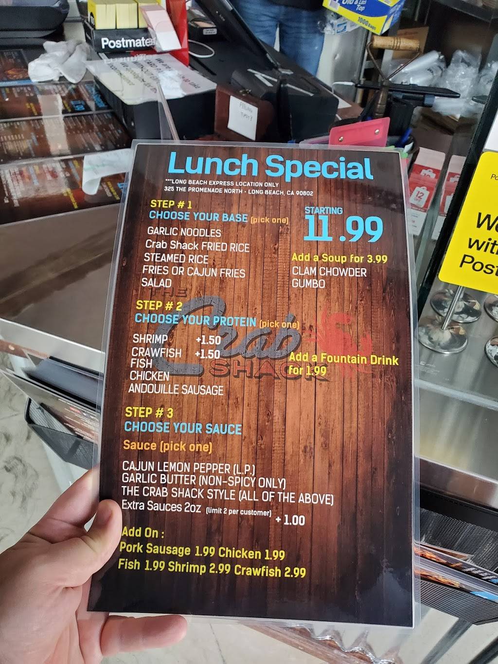 The Crab Shack Express | restaurant | 325 The Promenade N, Long Beach, CA 90802, USA | 5624354444 OR +1 562-435-4444