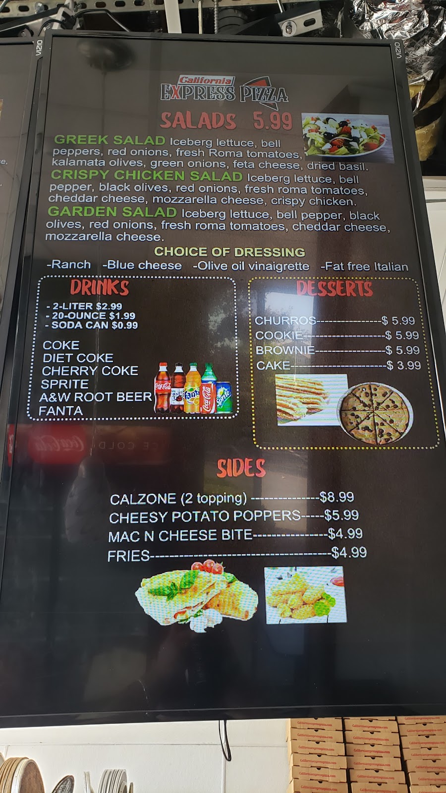 California Express Pizza | restaurant | 8785 Center Pkwy B320, Sacramento, CA 95823, USA | 9165253333 OR +1 916-525-3333