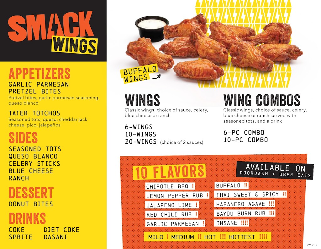 Smack Wings - Lake Nona | restaurant | 9161 Narcoossee Rd, Orlando, FL 32827, USA | 4073782628 OR +1 407-378-2628