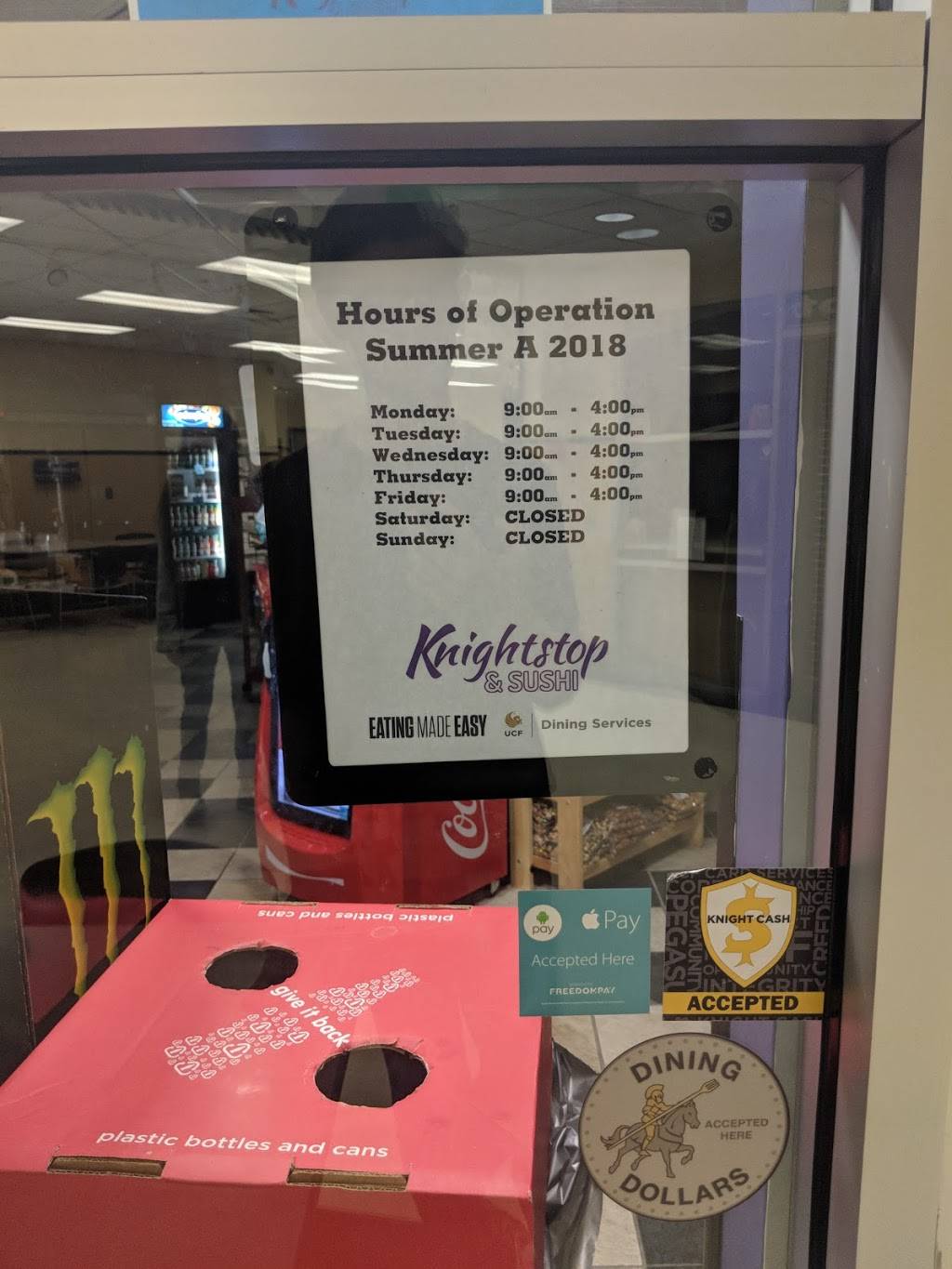 Knightstop & Sushi | restaurant | 12715 Pegasus Dr, Orlando, FL 32816, USA | 4078230626 OR +1 407-823-0626