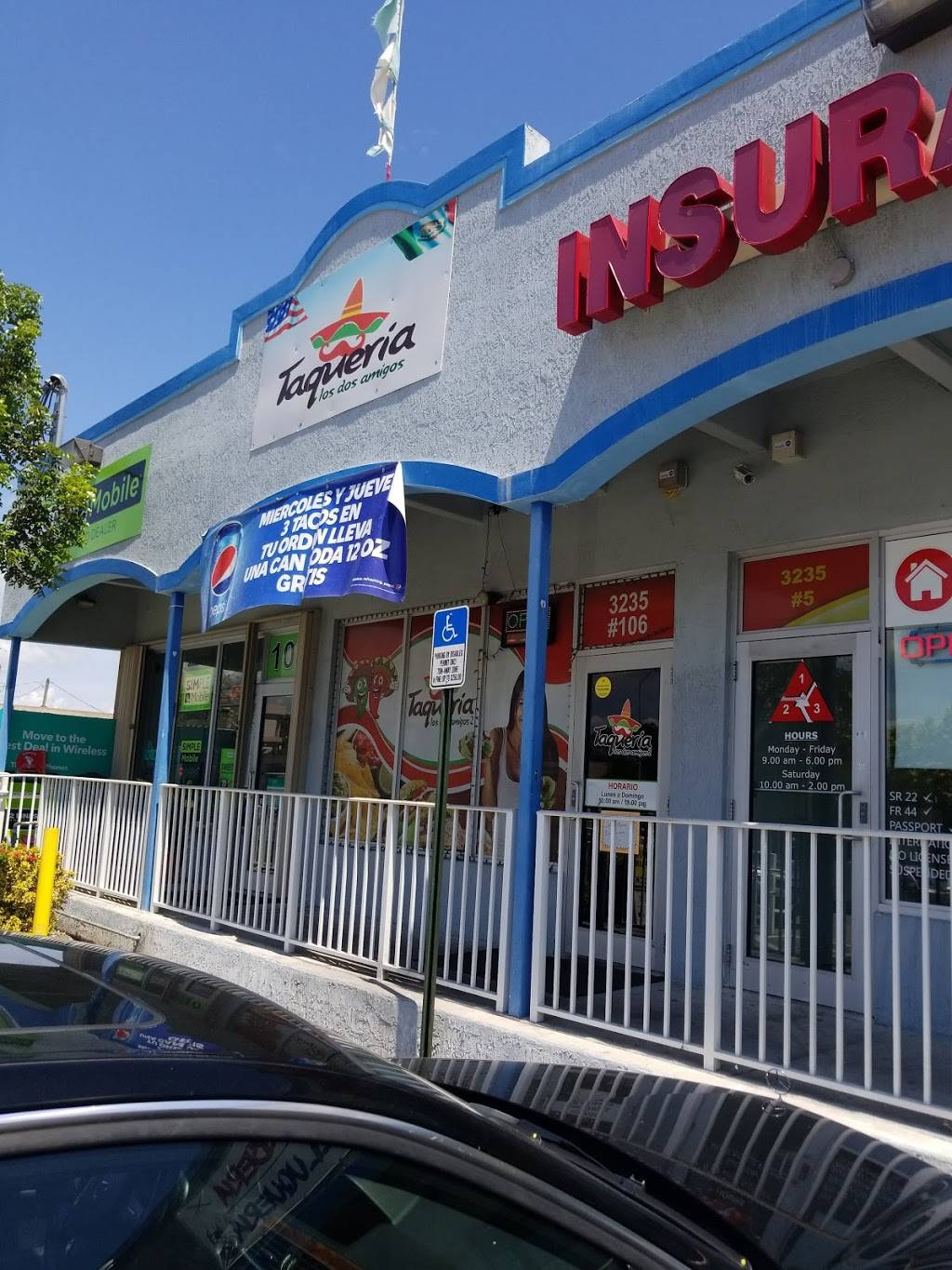 Taqueria Los Dos Amigos 2 | restaurant | 3235 NW 32nd Ave #106, Miami, FL 33142, USA | 3059859607 OR +1 305-985-9607