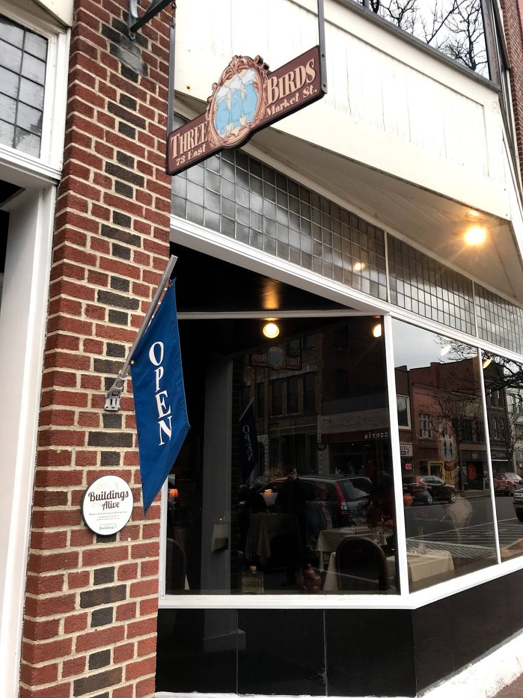 Three Birds Restaurant | restaurant | 73 E Market St, Corning, NY 14830, USA | 6079368862 OR +1 607-936-8862