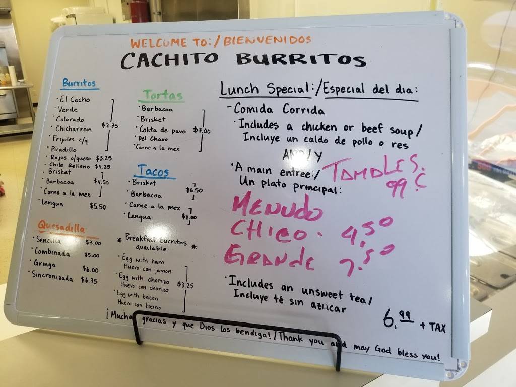Cachito Burritos | restaurant | 7455 N Mesa St, El Paso, TX 79912, USA | 9156303192 OR +1 915-630-3192