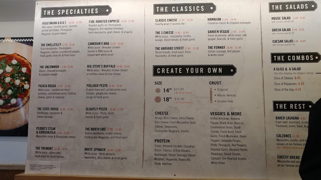 The Upper Crust Pizzeria | restaurant | 20 Charles St, Boston, MA 02114, USA | 6177239600 OR +1 617-723-9600