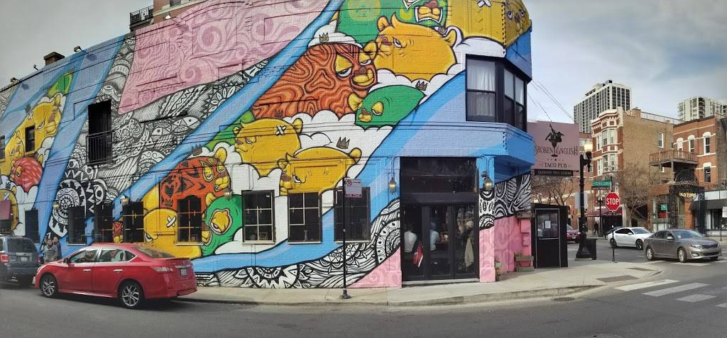 Broken English Taco Pub | restaurant | 1400 N Wells St, Chicago, IL 60610, USA | 3129517667 OR +1 312-951-7667