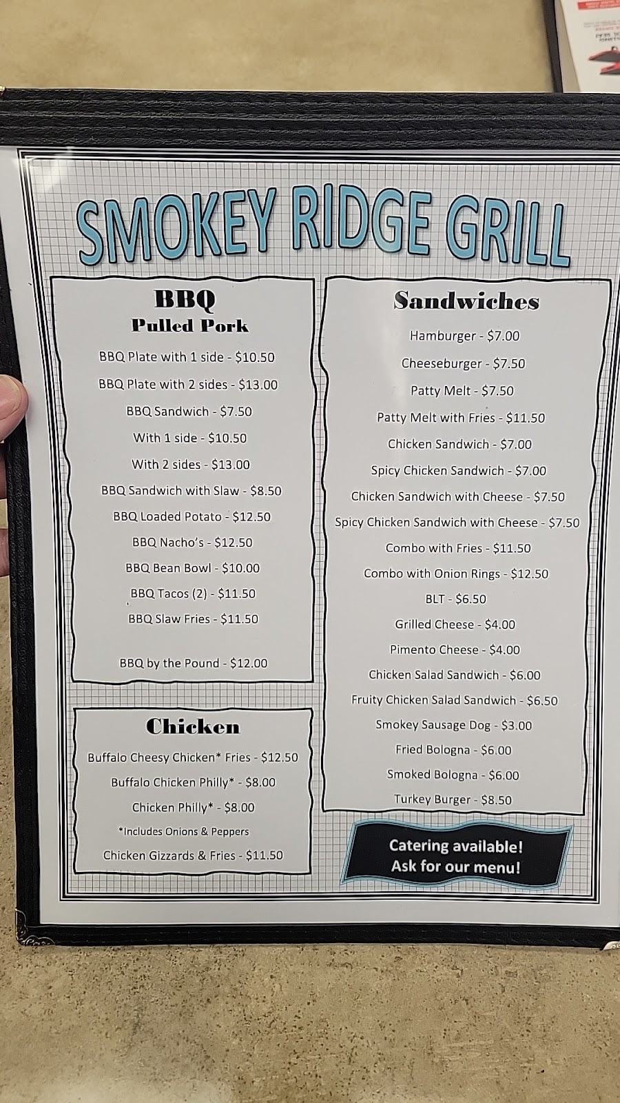 Smokey ridge grill and catering | restaurant | 2239 US-41, Greenbrier, TN 37073, USA | 6156436979 OR +1 615-643-6979