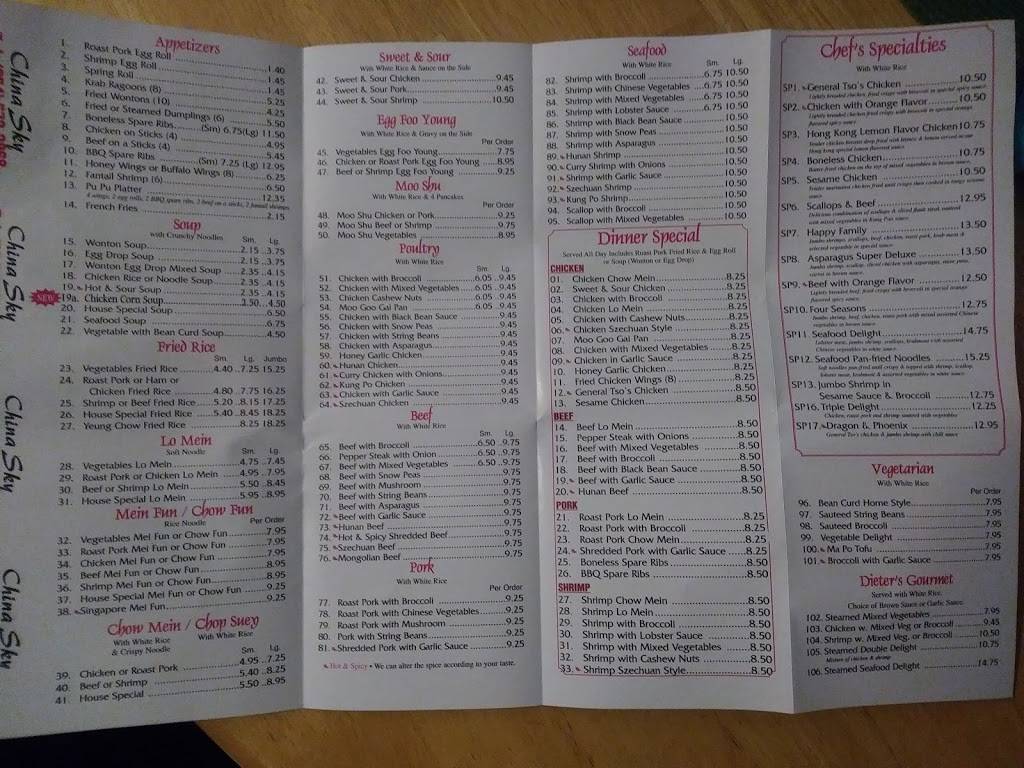 China Sky | restaurant | 7748 W Commercial Blvd, Lauderhill, FL 33351, USA | 9545722868 OR +1 954-572-2868