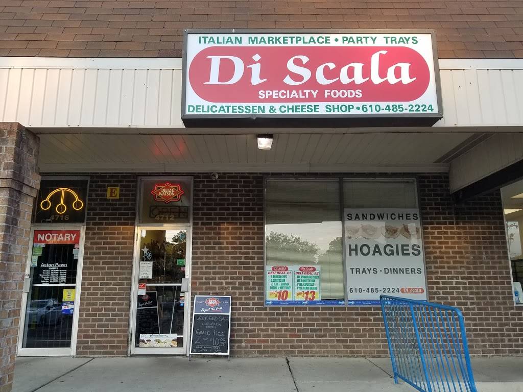 Di Scala Deli | meal takeaway | 4712 Pennell Rd, Aston, PA 19014, USA | 6104852224 OR +1 610-485-2224