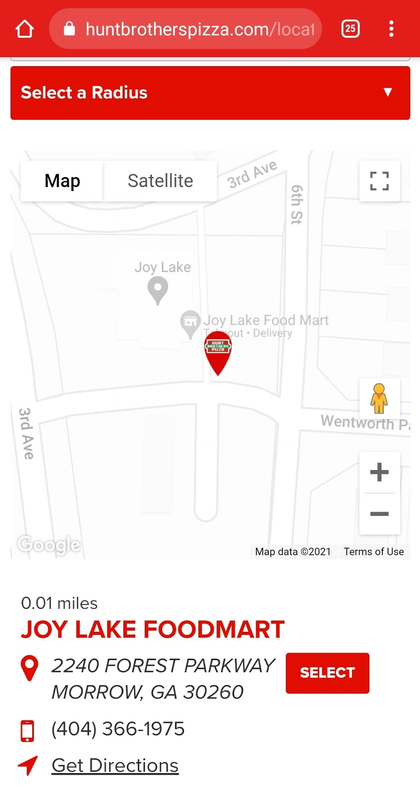 Hunt Brothers Pizza | restaurant | 2240 Forest Pkwy, Morrow, GA 30260, USA | 4043661975 OR +1 404-366-1975