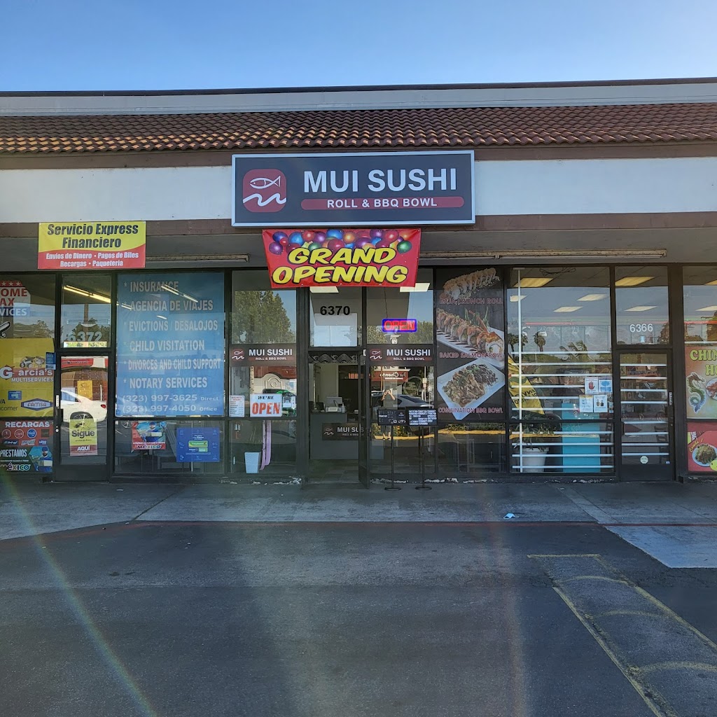 MUI SUSHI | restaurant | 6370 Florence Ave, Bell Gardens, CA 90201, USA | 5623153936 OR +1 562-315-3936