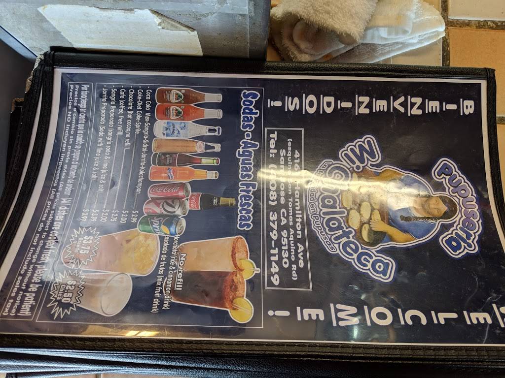 Pupuseria Mi Chalateca | restaurant | 4161 Hamilton Ave, San Jose, CA 95130, USA | 4083791149 OR +1 408-379-1149