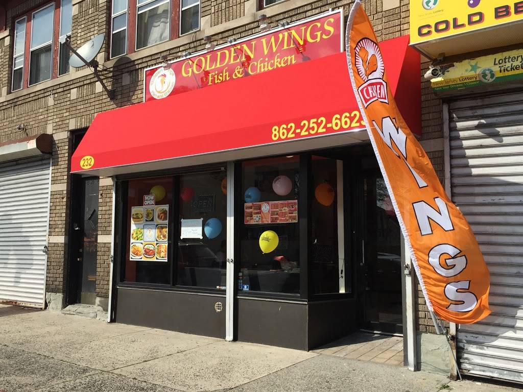 Golden Wings, Fish & Chicken | restaurant | 232 Springdale Ave, East Orange, NJ 07017, USA | 8622526623 OR +1 862-252-6623
