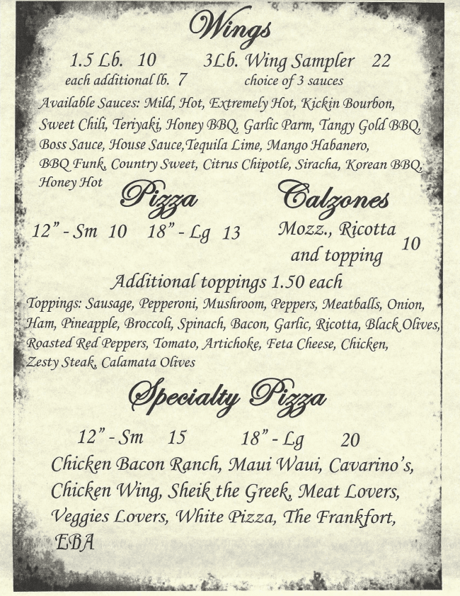 Cavarinos Pizzeria & Restaurant | meal delivery | 2907 NY-5, Frankfort, NY 13340, USA | 3159829077 OR +1 315-982-9077