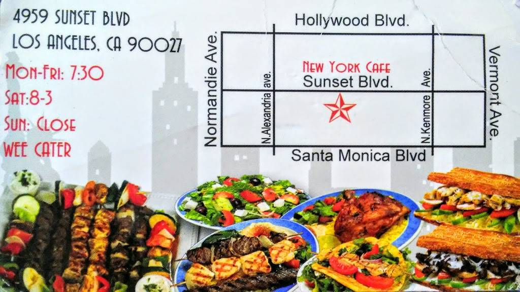 New York Cafe Inc | restaurant | 4959 Sunset Blvd, Los Angeles, CA 90027, USA | 3236673001 OR +1 323-667-3001