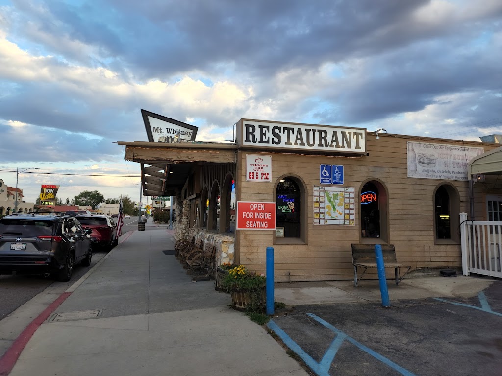 Mt Whitney Restaurant | restaurant | 227 S Main St, Lone Pine, CA 93545, USA | 7608765751 OR +1 760-876-5751