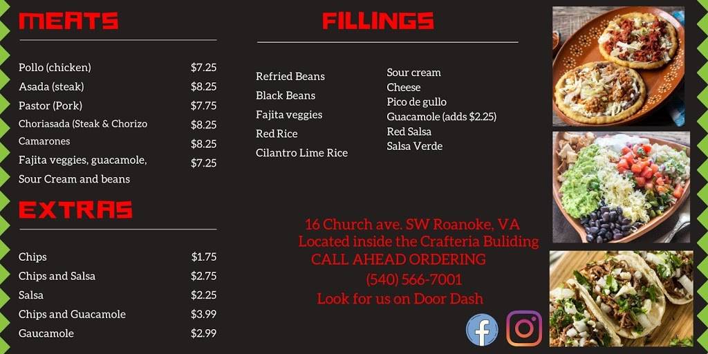 Tacorritos | restaurant | 16 Church Ave SW Suite 109, Roanoke, VA 24011, USA | 5405667001 OR +1 540-566-7001